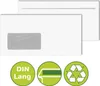 100 x Briefumschläge Kuverts DIN Lang Fenster selbstklebend Produktbild-Vorschau 1
