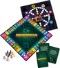A board game called Drinkopolus is displayed on a white background, along with game pieces and cards. Produktbild-Vorschau