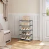 WOLTU Schuhregal schmal 5 Ebenen, Metall, für 10 Paar Produktbild-Vorschau 2
