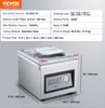 VEVOR Kammer-Vakuumierer 320 W Vakuumiergerät für feuchte Produktbild-Vorschau 7