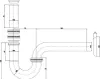 Umyvadlový sifon 5/4", DN32, chrom Náhled obrázku produktu 2