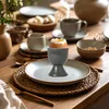 Eierbecher 6er Set, Ø 5x7 cm, in Grau aus Keramik Produktbild-Vorschau 7