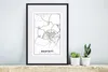 MuchoWow® Gerahmtes Poster Stadtplan - Rastatt - Karte Produktbild-Vorschau 4
