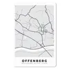 MuchoWow® Mauspad Mousepad Offenberg - Stadtplan - Produktbild-Vorschau 1