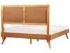 BELIANI Bett Braune Esche Holzoptik MDF-Platte mit Produktbild-Vorschau 6
