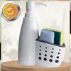 Butelka dozująca 2 w 1 na detergent i gąbkę, biała, Podgląd zdjęcia produktu 9