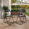 H.J WeDoo Lot de 12 chaises pliantes noires Cadre Voir les images du produit 6