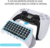 A keyboard accessory is shown being attached to a game controller. Produktbild-Vorschau