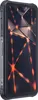 A rugged smartphone with a dark, geometric wallpaper on its screen. Podgląd zdjęcia produktu