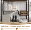 COSTWAY Úzky konzolový stolík, vstupný stolík s 2 policami Náhľad obrázku produktu 4