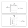 Set da 3 contenitori per Cotone fioc Relaxdays, Anteprima dell’immagine prodotto 4