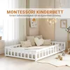 Homestyle4u dětská postel bílá s ochranou proti vypadnutí Náhled obrázku produktu 4