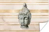 MuchoWow® Poster Buddha - Kopf - Weiß 90x60 cm - Produktbild-Vorschau 1