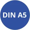 A blue circle with white text. Náhled obrázku produktu