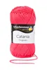 A ball of pink yarn on a white background. Produktbild-Vorschau