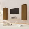 vidaXL Wandschränke 2 Stk. Honigbraun 30x30x100 cm Produktbild-Vorschau 2