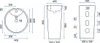 Lavabo Monolitico Rea Blanka Natural Matt Anteprima dell’immagine prodotto 10
