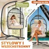 Fotel wiszący ELONEO z podstawą, wygodny fotel bujany do Podgląd zdjęcia produktu 5