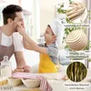 Gärkorb Set 4-teilig Brotköb aus Rattan Handgefertigte Produktbild-Vorschau 2