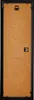 The back of a black picture frame with a brown backing board. Produktbild-Vorschau