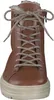 A close-up front view of a brown leather women's boot. Anteprima dell’immagine prodotto