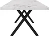 MODFU Table À Manger Avec Piètement Croisé Noir, Plateau Voir les images du produit 3