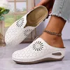 Damen Pantoffeln Sommer geschlossen, Wedges, atmungsaktiv, Produktbild-Vorschau 6