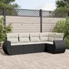 The Living Store 5-tlg. Garten-Sofagarnitur mit Kissen Produktbild-Vorschau 2