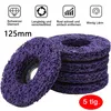 Čistící kotouče hrubé 5 kusů Ø125mm Fialový čistící kotouč Náhled obrázku produktu 5