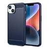 Carbon Bush TPU Hülle für iPhone 14 - Dunkelblau | Produktbild-Vorschau 1