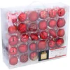 Giftsome 60 Weihnachtskugeln Set - Christbaumkugeln Rot - Produktbild-Vorschau 5