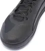 A close-up view of the toe area of a black motorcycle shoe. Produktbild-Vorschau