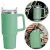 LS-LebenStil XL Edelstahl Trinkbecher Grün 1200ml mit Griff Produktbild-Vorschau 1