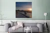 MuchoWow® Poster Motorrad - Straße - Sonnenuntergang 75x75 Produktbild-Vorschau 5