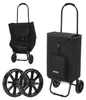 Chariot de courses pliable VEVOR, chariot de courses noir, Voir les images du produit 1