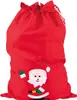 A red Santa sack with a felt Santa Claus applique on the front. Produktbild-Vorschau