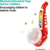Kinder Musikinstrument Spielzeug Saxophon, mit LED-Licht, Produktbild-Vorschau 3