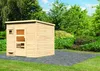 Karibu Saunahaus Außensauna Gartensauna Pepe 4 + 9kw Ofen Produktbild-Vorschau 2