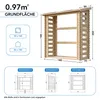 Holz Brennholzregal – 1,75 m3  – B86xL184xH200 cm - Produktbild-Vorschau 8