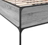 vidaXL Bettgestell Grau Sonoma 75x190 cm Holzwerkstoff und Produktbild-Vorschau 6