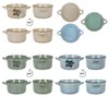 6er Set Michel Suppentassen 500ml Beige Blau Grün mit Produktbild-Vorschau 4