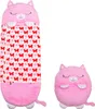 Happy Nappers Katze pink | Large 6-12 Jahre | flauschiger Produktbild-Vorschau 1