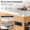 Kuchynský ostrov značky Merax s LED osvetlením, barový pult Náhľad obrázku produktu 6