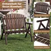 Banc de jardin 2 places COSTWAY en bois, banc en bois Voir les images du produit 5