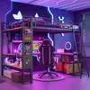 Łóżko piętrowe Flieks 140 x 200 cm z oświetleniem LED, Podgląd zdjęcia produktu 3