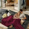 REDBEST Wohndecke Amarillo" bordeaux 150x200 cm" Produktbild-Vorschau 2
