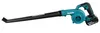 A teal and black Makita cordless leaf blower with a battery pack attached, shown against a white background. Produktbild-Vorschau