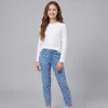 Bequeme Slim-Fit-Jeanshose für Mädchen mit Strasssteinen Produktbild-Vorschau 7