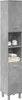 vidaXL Armoire de salle de bain gris béton 30x30x179 cm Voir les images du produit 3