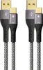ProfiPatch USB A auf USB C Kabel 60W QC 3A Set 2x3m grau Produktbild-Vorschau 1